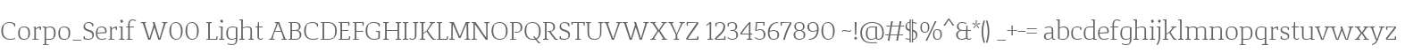 Corpo_Serif W00 Light