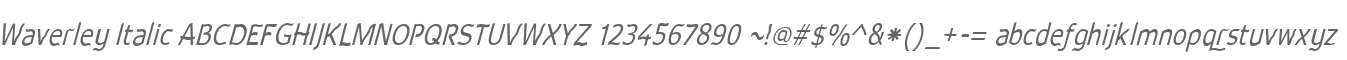 Waverley Italic