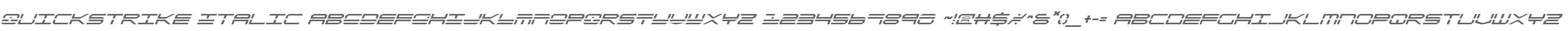 QuickStrike Italic