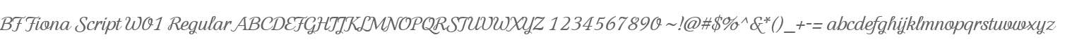 BF Fiona Script W01 Regular