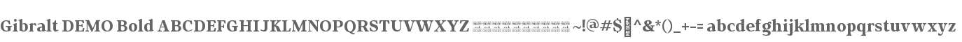 Gibralt DEMO