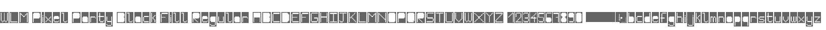 WLM Pixel Party Black Fill Regular