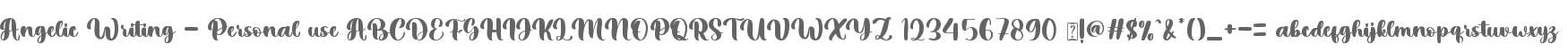 Angelic Writing - Personal use