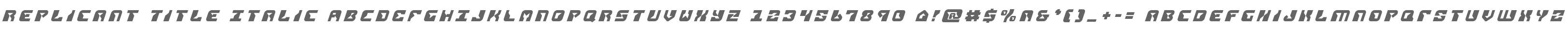Replicant Title Italic