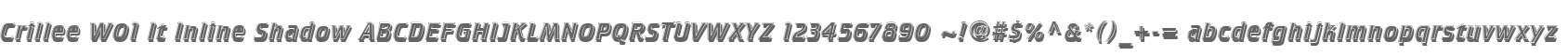 Crillee W01 It Inline Shadow