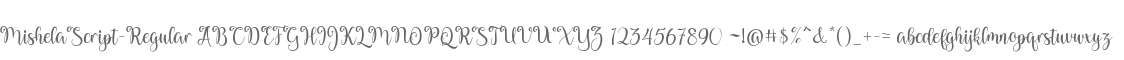Mishela Script