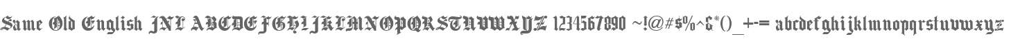 Same Old English JNL