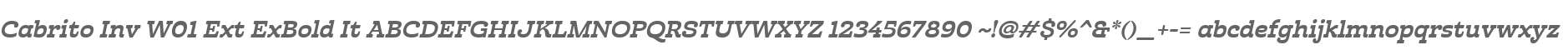 Cabrito Inv W01 Ext ExBold It