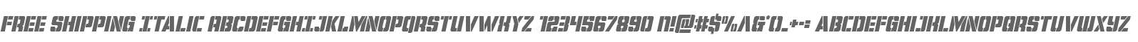 Free Shipping Italic