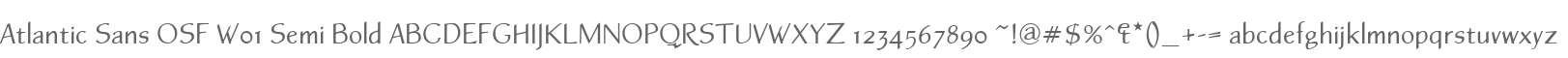Atlantic Sans OSF W01 Semi Bold