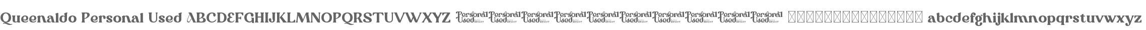 Queenaldo Personal Used