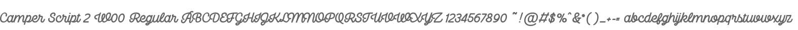 Camper Script 2 W00 Regular