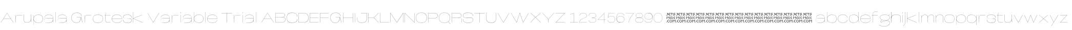 Arupala Grotesk Variable Trial T