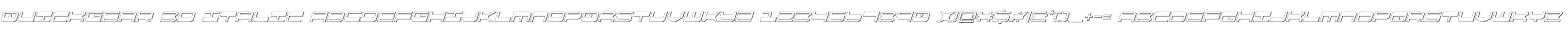 QuickGear 3D Italic