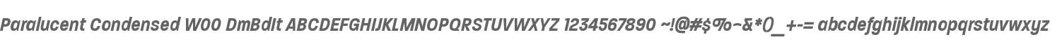Paralucent Condensed W00 DmBdIt