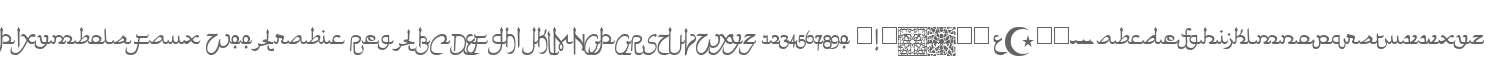 PIXymbols Faux W00 Arabic Reg