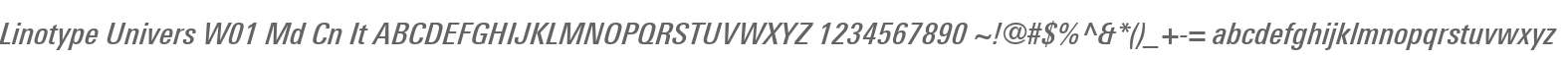 Linotype Univers W01 Md Cn It