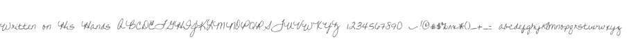 Written on His Hands