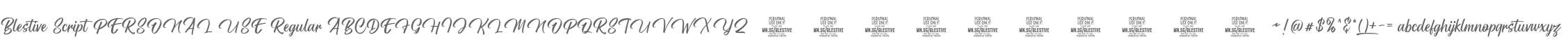 Blestive Script PERSONAL USE