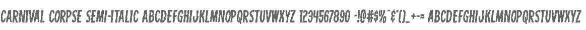 Carnival Corpse Semi-Italic