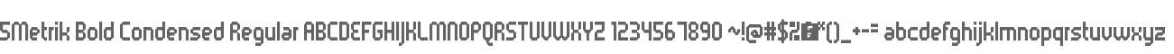 5Metrik Bold Condensed Regular