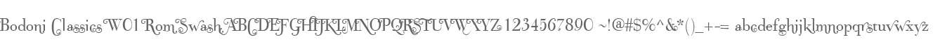 Bodoni Classics W01 Rom Swash