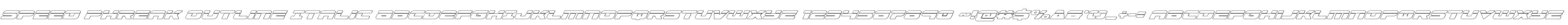 Speed Phreak Outline Italic