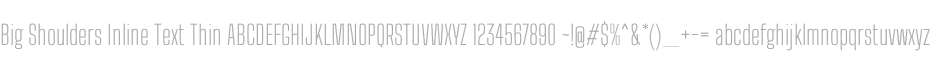 Big Shoulders Inline Text Thin