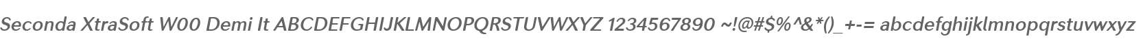 Seconda XtraSoft W00 Demi It