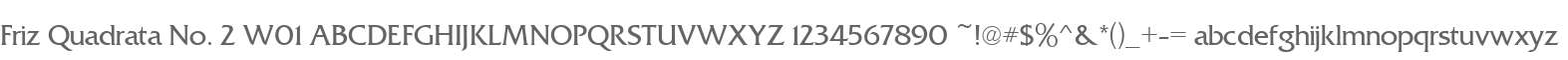 Friz Quadrata No. 2 W01