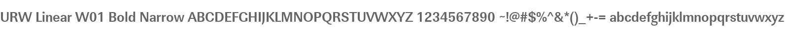 URW Linear W01 Bold Narrow