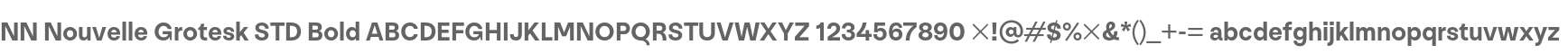 NN Nouvelle Grotesk STD