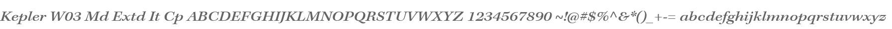 Kepler W03 Md Extd It Cp
