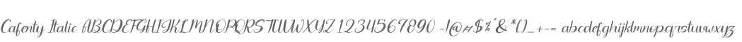 Cafenty Italic