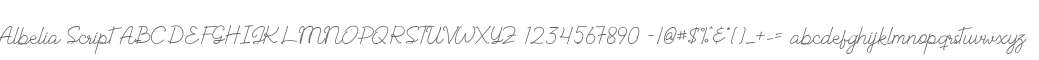 Albelia Script