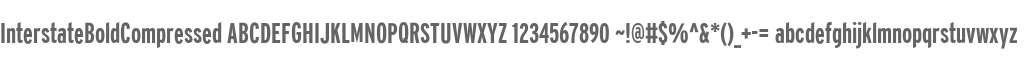 InterstateBoldCompressed