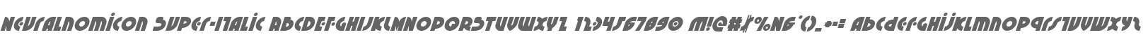 Neuralnomicon Super-Italic