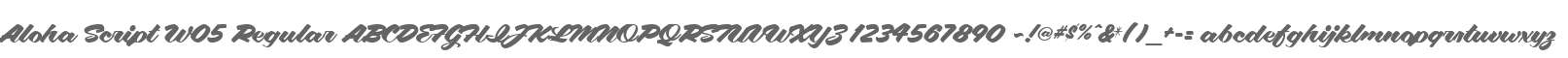 Aloha Script W05 Regular