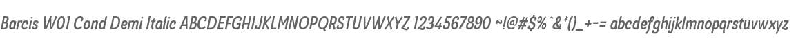 Barcis W01 Cond Demi Italic