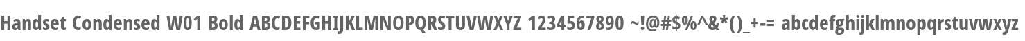 Handset Condensed W01 Bold