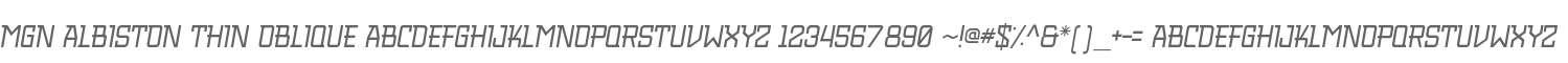 MGN Albiston Thin Oblique