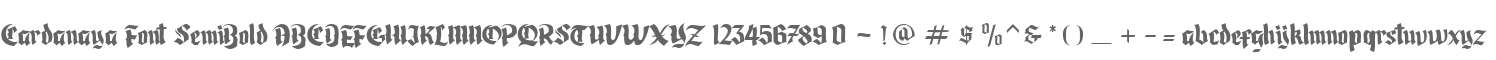 Cardanaya Font SemiBold