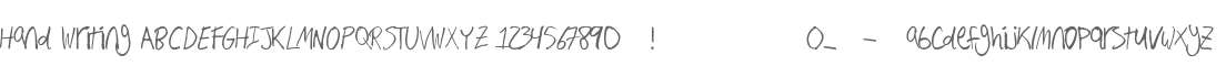 Hand Writing