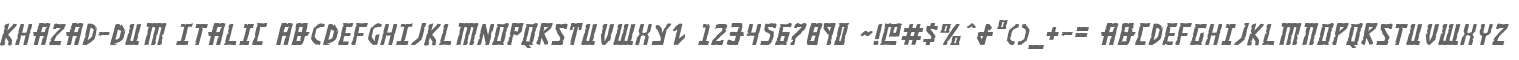 Khazad-Dum Italic