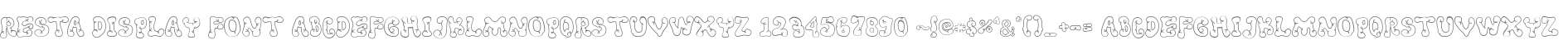 Resta Display Font