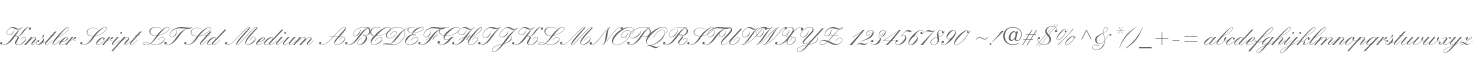 Knstler Script LT Std Medium