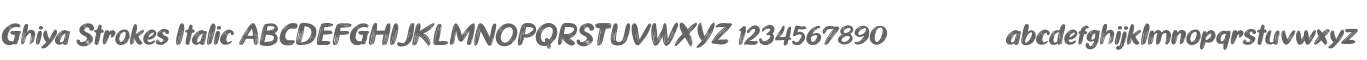 Ghiya Strokes Italic