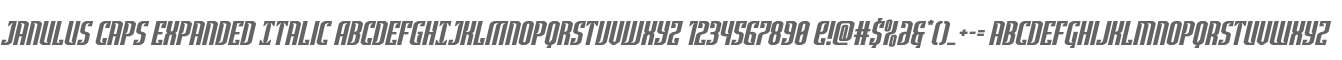 Janulus Caps Expanded Italic