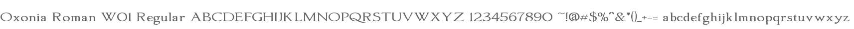 Oxonia Roman W01 Regular