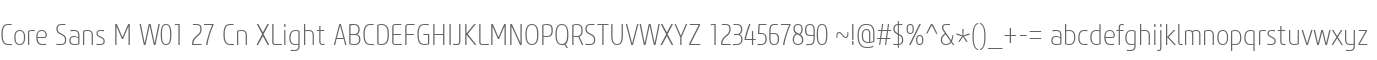 Core Sans M W01 27 Cn XLight